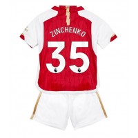 Arsenal Oleksandr Zinchenko #35 Domáci Detský futbalový dres 2023-24 Krátky Rukáv (+ trenírky)